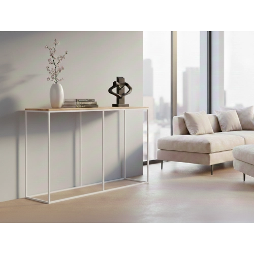 KONSOLA - REGAŁA Z DREWNA LITEGO DĄB OLCHA JESION SKD-386